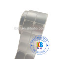 Custom order blank printed Aluminum silver polyester thermal transfer label